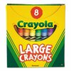 Crayola Crayon, Largeg, Tuck Box, Assorted, PK8 520080